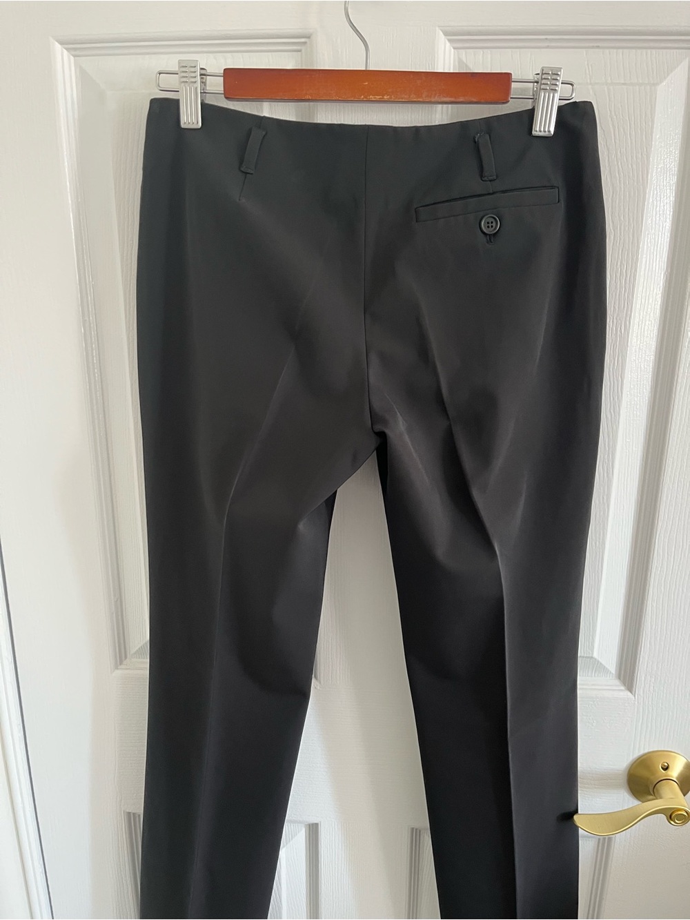 Prada Y2k low slung low waist Black Dress Trousers with D-Ring Detail - Picture 4 of 6